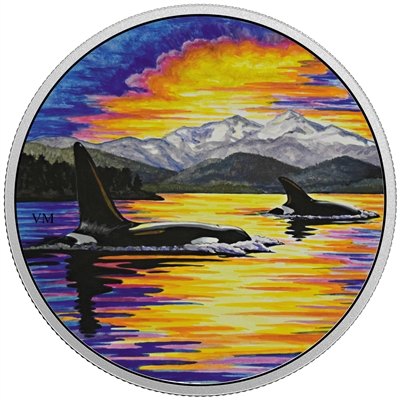 RDC 2017 Canada $30 Animals in the Moonlight - Orca (No Tax) impaired
