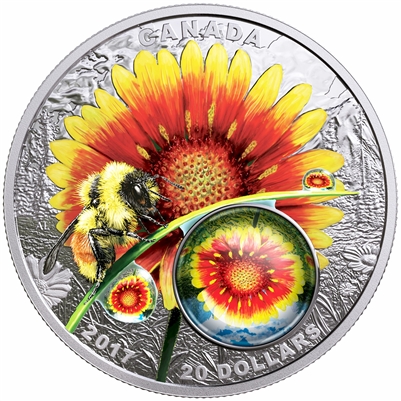 2017 Canada $20 Mother Nature's Magnification - Beauty Under The Sun