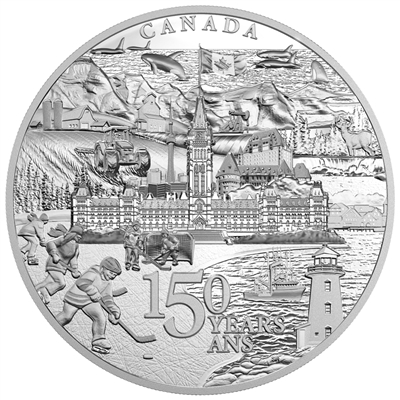 2017 $500 Canada 150 From Coast to Coast 5 Kilo Fine Silver (No Tax)