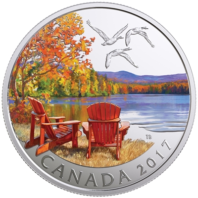 2017 $10 Iconic Canada - Autumn's Palette Fine Silver (No Tax)