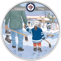 2018 Canada $10 Learning to Play - Winnipeg Jets Fine Silver (No Tax)
