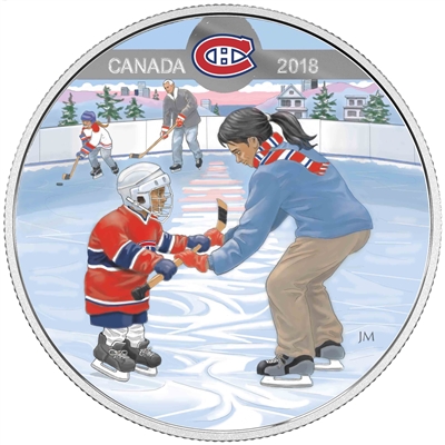 2018 Canada $10 Learning to Play - Montreal Canadiens Fine Silver (No Tax)