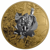2017 Canada $50 DC Comics Originals - Brave & the Bold 3oz. Gold Plated Silver (No Tax)