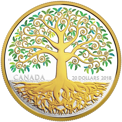 2018 Canada $20 Tree of Life Fine Silver Coin (No Tax)