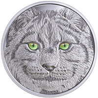 2017 Canada $15 In The Eyes of the Lynx Fine Silver (No Tax)