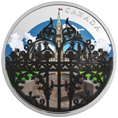 2018 Canada $30 The Queen's Gate - Formal Entrance to Parliament Hill Silver