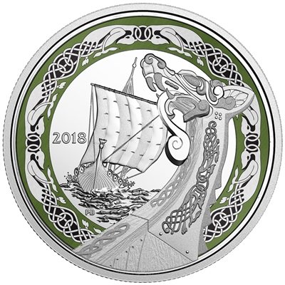 RDC 2018 Canada $20 Norse Figureheads - Northern Fury Silver (No Tax) scratched capsule