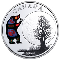 2018 Canada $3 13 Teachings of Grandmother Moon: Bear Moon Fine Silver (No Tax)
