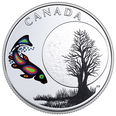 2018 Canada $3 13 Teachings from Grandmother Moon - Sucker Moon Fine Silver (No Tax)