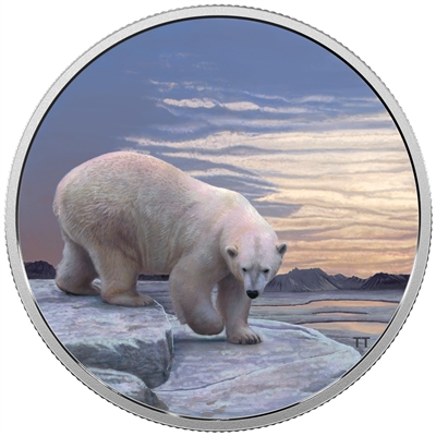 2018 Canada $30 Arctic Animals & the Northern Lights - Polar Bear Fine Silver (No Tax)