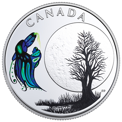 2018 Canada $3 13 Teachings from Grandmother Moon - Big Spirit Moon (No Tax)