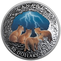 2018 Canada $50 Nature's Light Show - Stormy Night Fine Silver (No Tax)