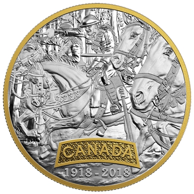 2018 Canada $20 First World War Allied Forces - Canada Fine Silver Coin (No Tax)