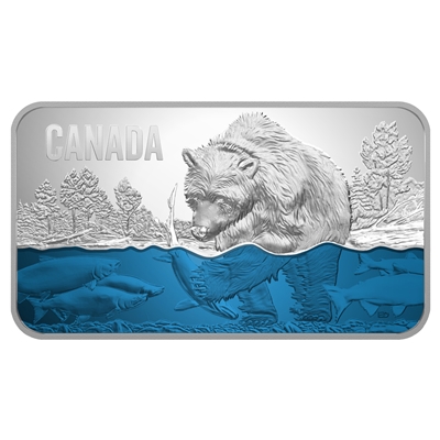 2018 Canada $25 Salmon Run Fine Silver (No Tax)