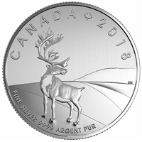 2018 Canada $3 Caribou Fine Silver Coin (TAX Exempt)