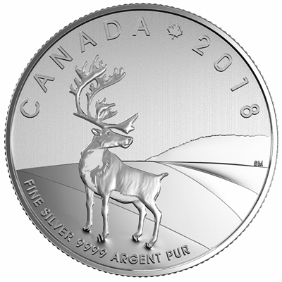 2018 Canada $3 Caribou Fine Silver Coin (TAX Exempt)