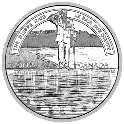 2018 Canada $20 A Nation's Mettle - The Dieppe Raid Fine Silver (No Tax)