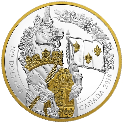 2018 Canada $100 Keepers of Parliament - The Unicorn Fine Silver Coin (No Tax)