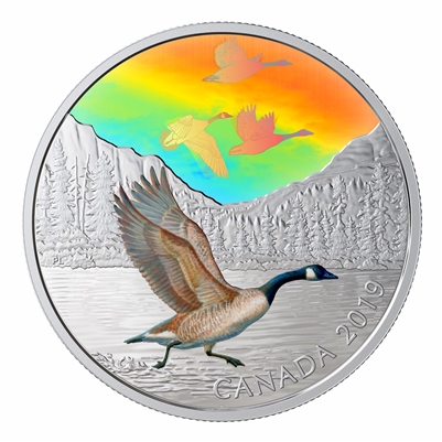 2019 Canada $30 Majestic Birds in Motion - Canada Geese Fine Silver (No Tax)