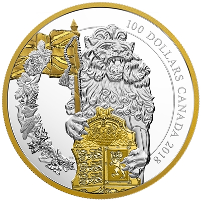 2018 Canada $100 Keepers of Parliament: The Lion (Tax Exempt)