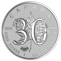 2018 Canada $5 Silver Maple Leaf with ANA Privy - Pennsylvania Mountain Laurel (No Tax) Light Wear on Sleeve