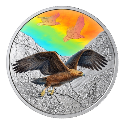 2019 Canada $30 Majestic Birds in Motion - Golden Eagles Fine Silver (No Tax) Coin #3