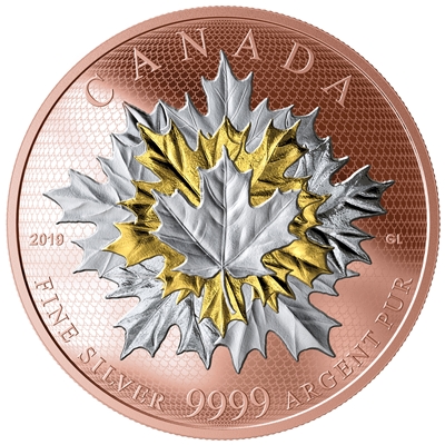 2019 Canada $50 Maple Leaves In Motion Fine Silver (No Tax)