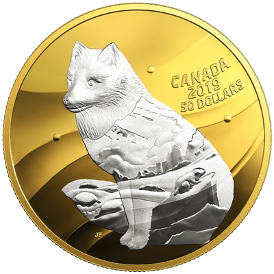 2019 Canada $50 My Inner Nature: Arctic Fox Fine Silver (No Tax)