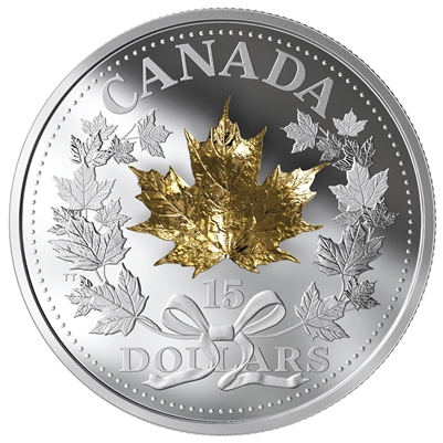 2019 Canada $15 Golden Maple Leaf Fine Silver Coin
