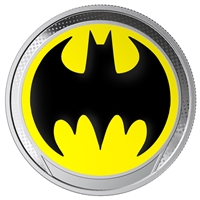 2019 Barbados $1 The Bat Signal Fine Silver (Tax Exempt)