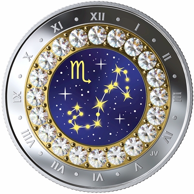 2019 Canada $5 Zodiac Series - Scorpio Fine Silver