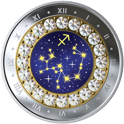 2019 Canada $5 Zodiac Series: Sagittarius Fine Silver Coin