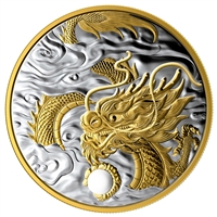 2019 Canada $125 The Benevolent Dragon Fine Silver (No Tax) Marked Red Case