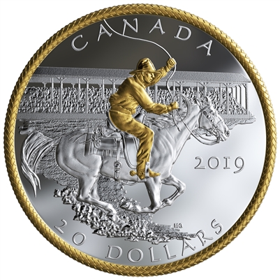 2019 Canada $20 Calgary Stampede - Victory Stampede Fine Silver (No Tax)