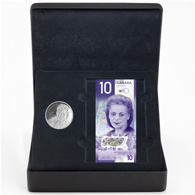RDC 2019 Canada $20 Viola Desmond Fine Silver & Banknote Set (No Tax) Impaired