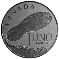2019 Canada $3 75th Anniv. of the Normandy Campaign D-Day at Juno Beach Silver (No Tax)