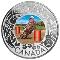 2019 $3 Celebrating Canadian Fun & Festivities - Rodeo Fine Silver Coin (No Tax)