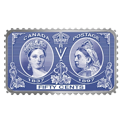2019 Canada 50-cent Queen Victoria Jubilee Rectangular Fine Silver (No Tax)