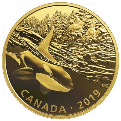 2019 Canada $30 Golden Reflections - Predator and Prey Orca & Sea Lions Silver (No Tax)