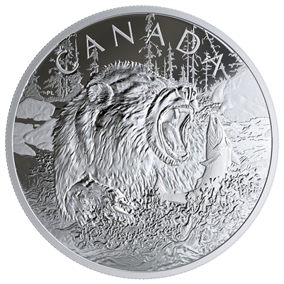 2019 Canada $125 Primal Predators - The Grizzly Fine Silver Coin (No Tax)