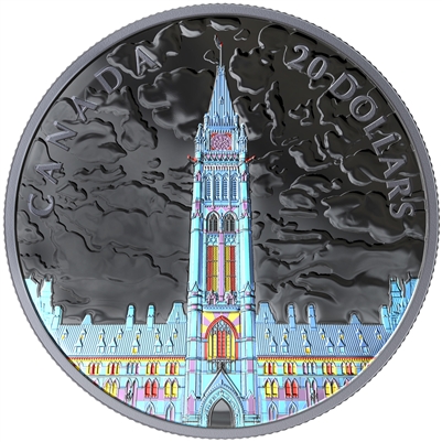 2019 Canada $20 Lights of Parliament Hill Fine Silver (No Tax)