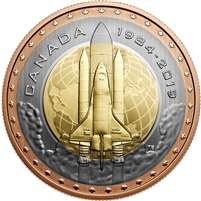 2019 Canada 25-cent First Canadian in Space Coin