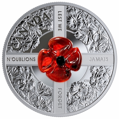 2019 Canada $20 Lest We Forget Fine Silver Coin