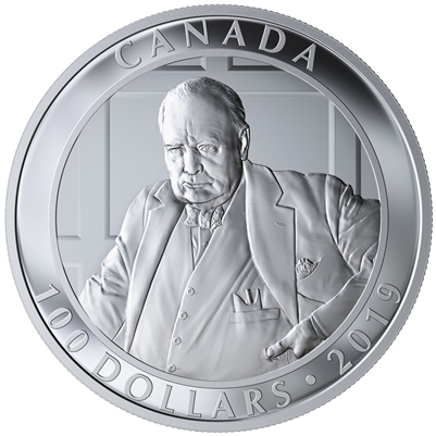 2019 Canada $100 Yousuf Karsh - The Roaring Lion Fine Silver Coin (No Tax)