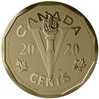 2020 5-cent The Canadian Home Front: The Victory Nickel Bronze Coin