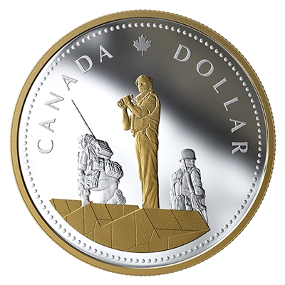 2019 Canada $1 Renewed Silver Dollar: Peacekeeping (Tax Exempt)