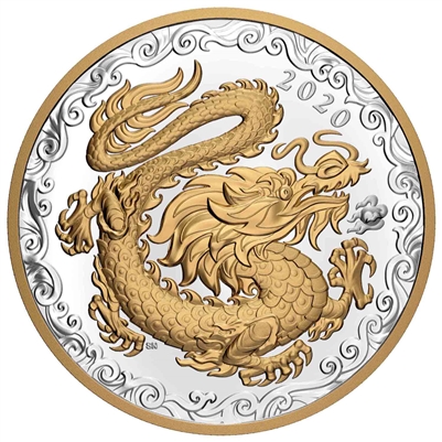 2020 Canada $125 Lucky Dragon Fine Silver (No Tax)