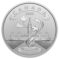 2020 O Canada $10 Parliament of Canada Fine Silver Coin