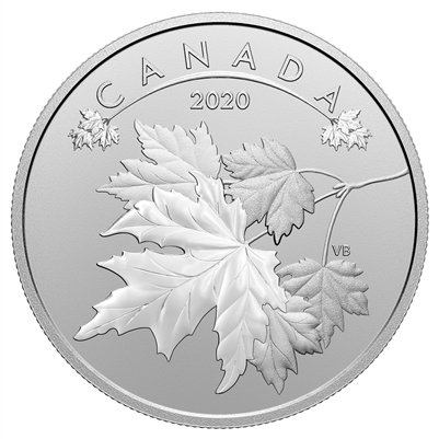 2020 $10 O Canada! Maple Leaves Fine Silver Coin (No Tax)