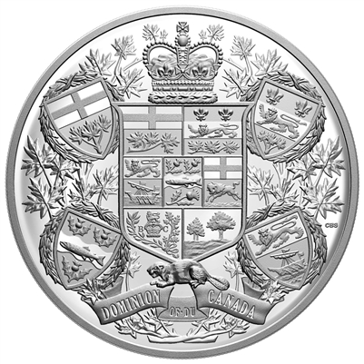2020 Canada $250 Reimagined 1905 Arms of Dominion of Canada Fine Silver (TAX Exempt)